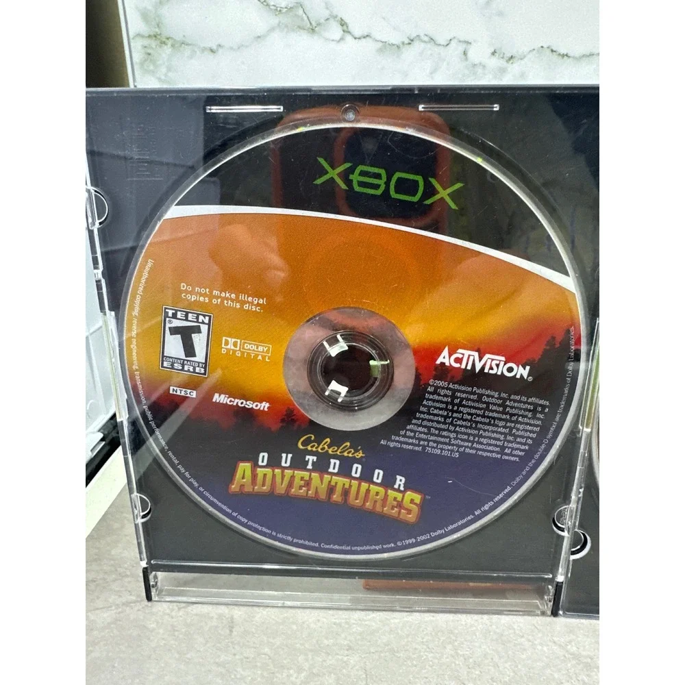 Xbox Cabela's Outdoor Adventures & Dangerous Hunts Platinum Hits Game Lot Discs